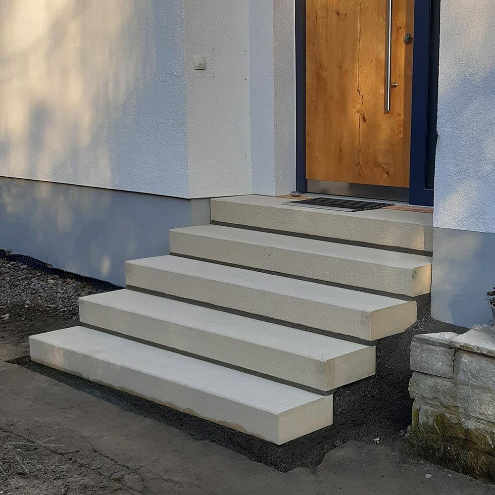 Treppe-Pflastersteine